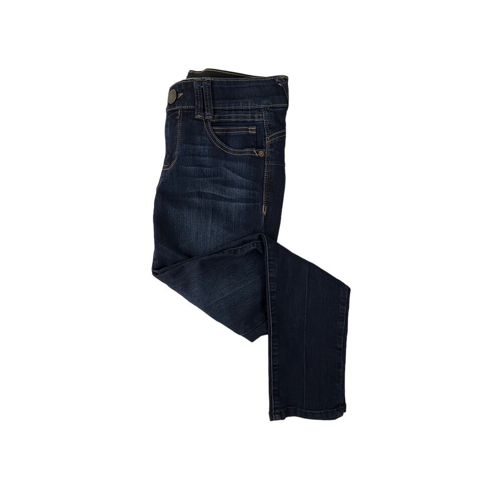 DEMOCRACY Womens "Ab" Solution Skinny Jeans Size 4 Dark Wash Mid Rise Denim